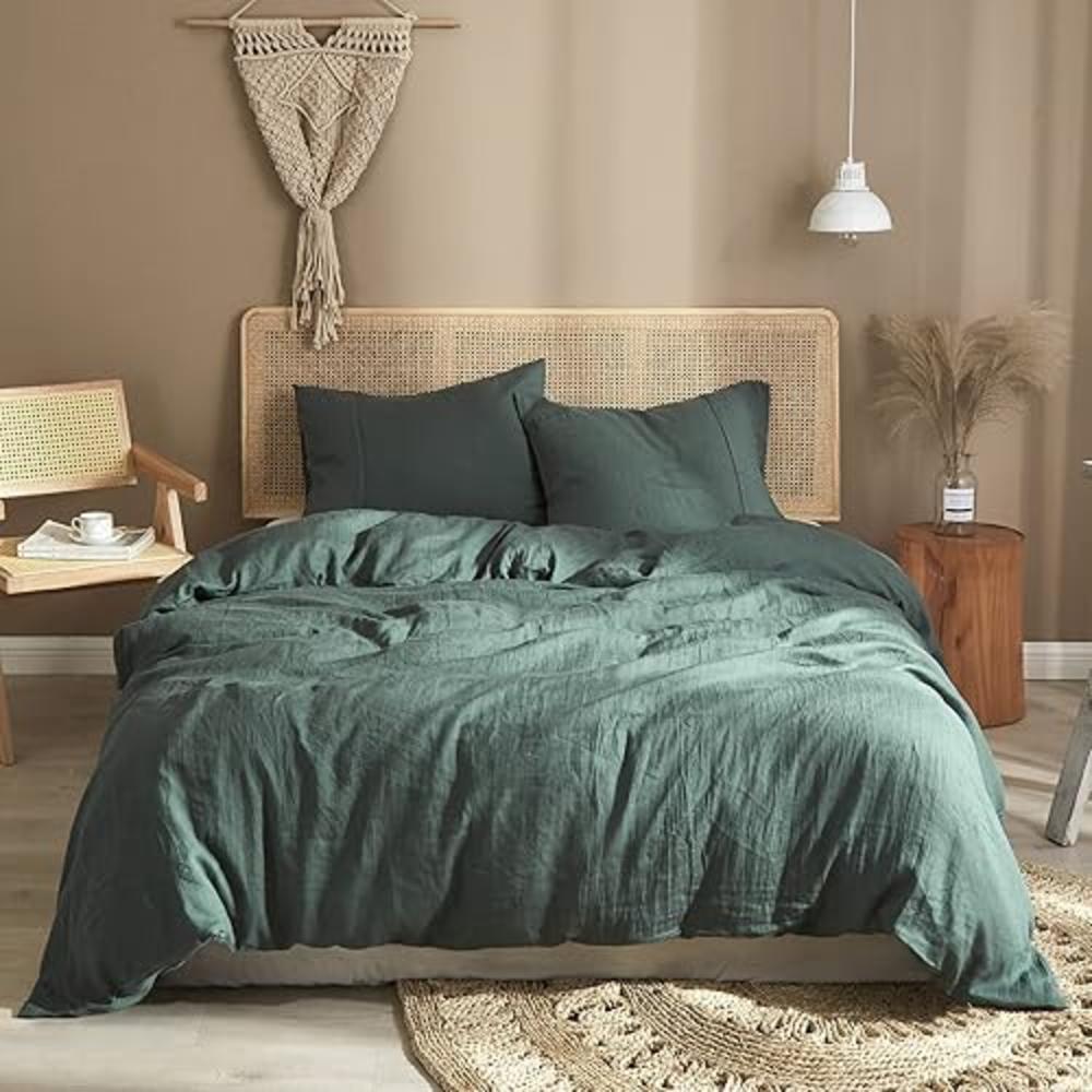 Ivellow Green Linen Duvet Cover Queen 100 Pure Washed French Flax ivellow-green-linen-duvet-cover-queen-100-pure-washed-french-flax