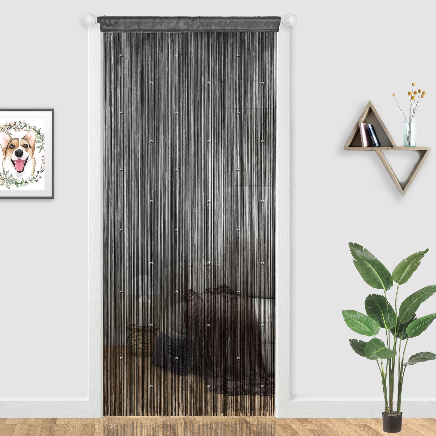 YIIBAII Beaded Curtain Beaded Curtains for Doorways Crystals