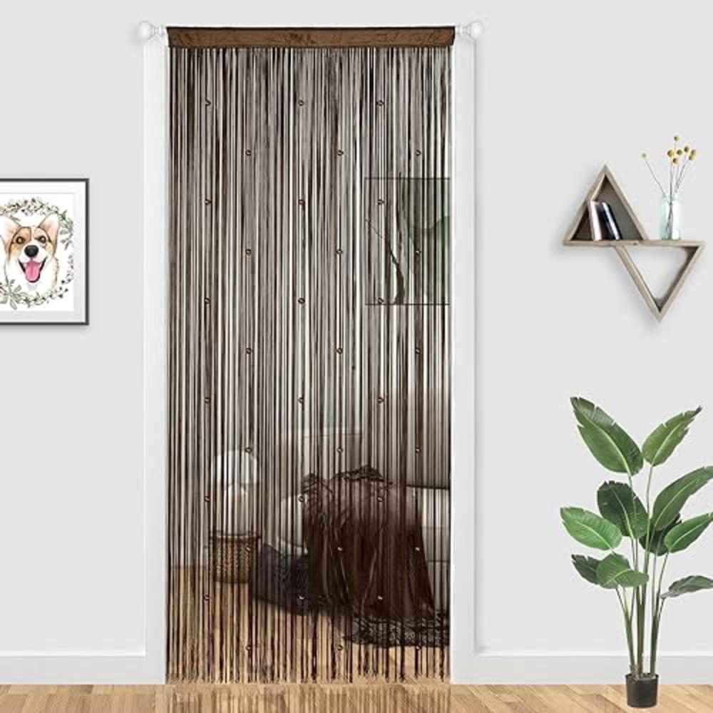 YIIBAII Beaded Curtain Beaded Curtains for Doorways Crystals Suitable for Interior Hanging Decoration and Partitions Closet Curt