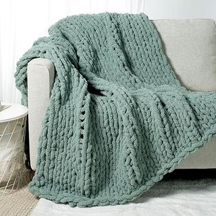 Carriediosa Chunky Knit Throw Blanket 60