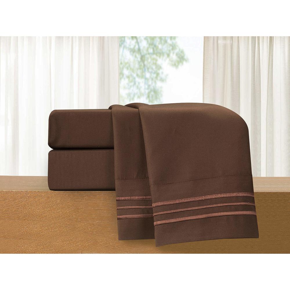 Elegant Comfort Luxury 4-Piece Bed Sheet Set - Luxury Bedding 1500 Thread Count Egyptian Quality Microfiber, Wrinkle Resistant C