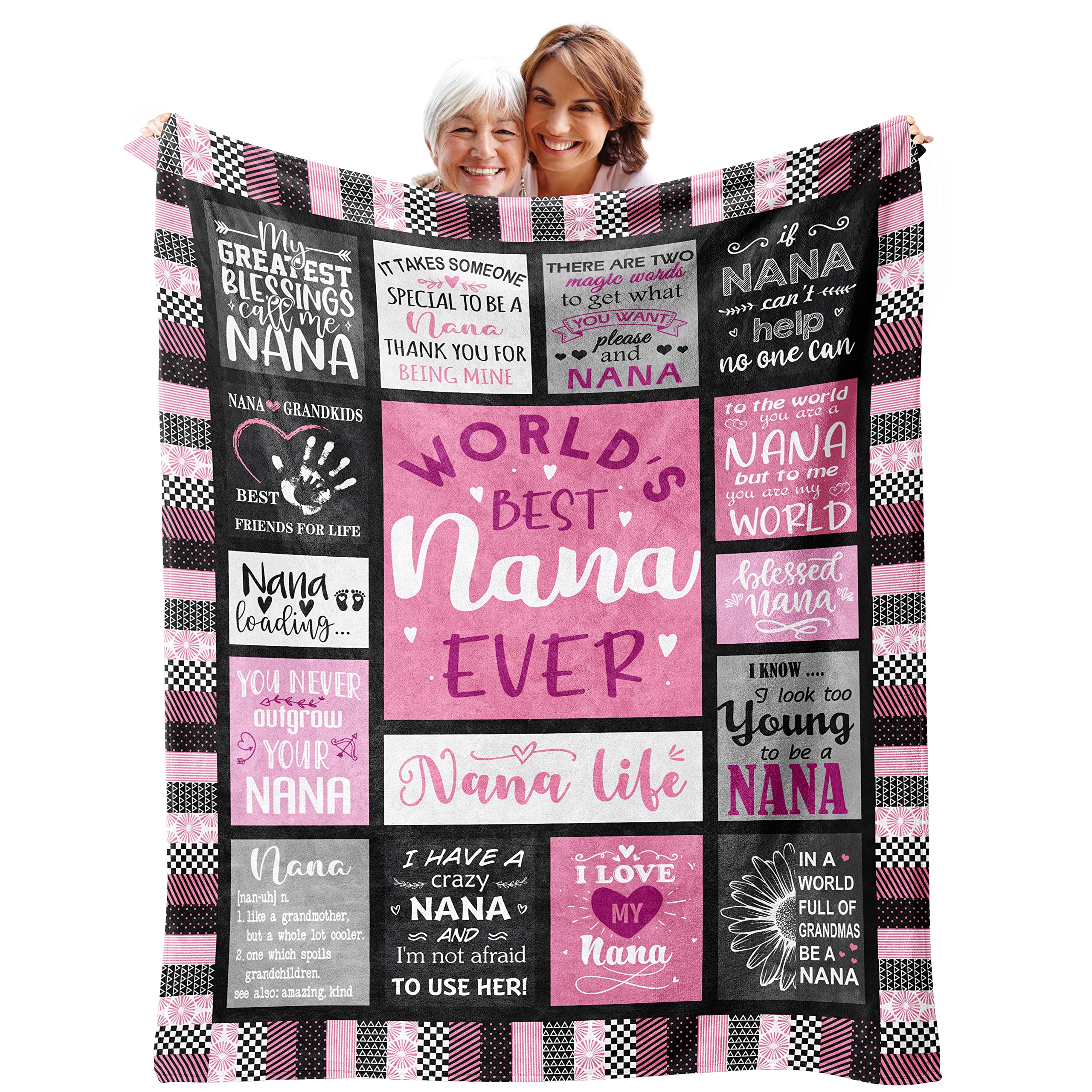 kituzol Nana Gifts Blanket 60”x80”, Gifts for Nana, Nana Blanket, Nana Birthday Gifts, Birthday Gift for Nana, Best Nana Ever Gi