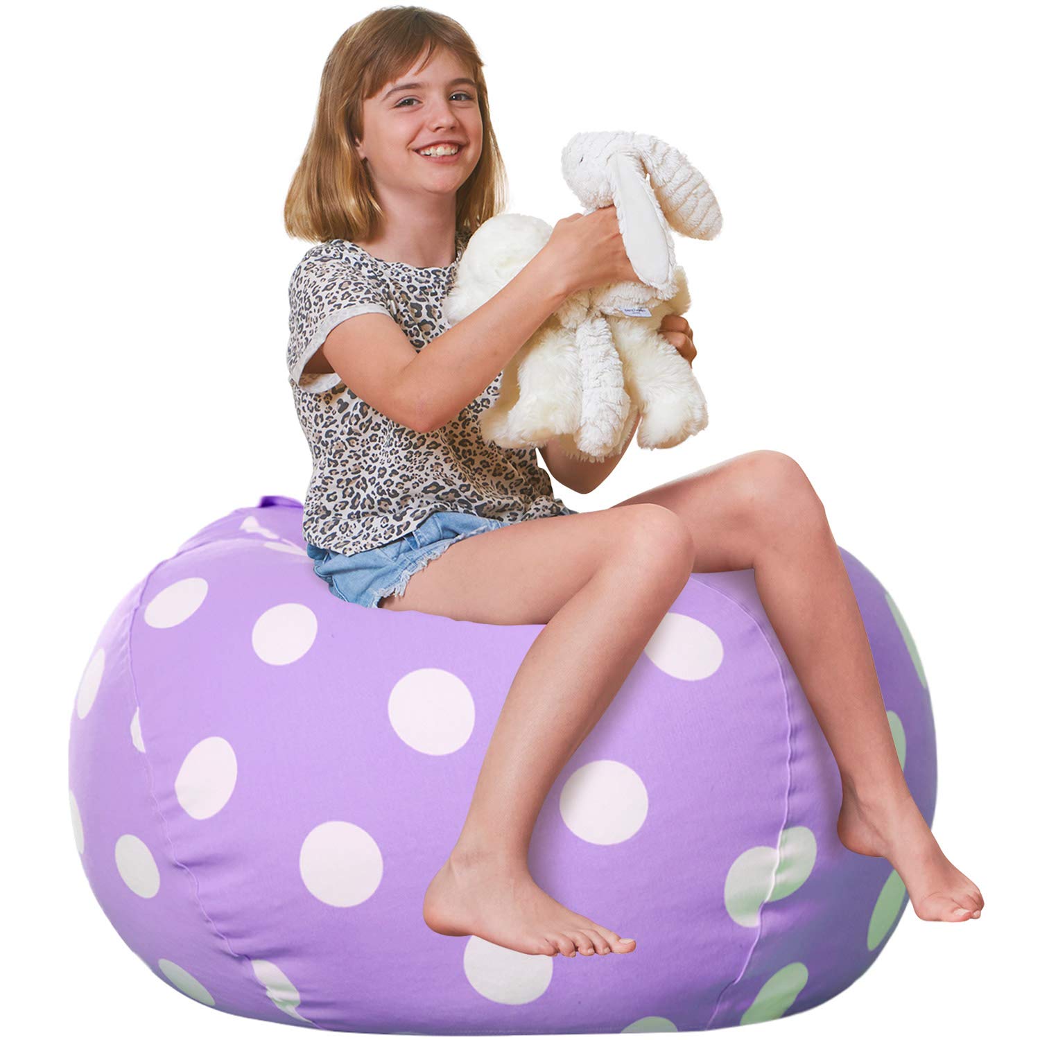 Aubliss Stuffed Animal Bean Bag Storage Chair Beanbag Covers Only