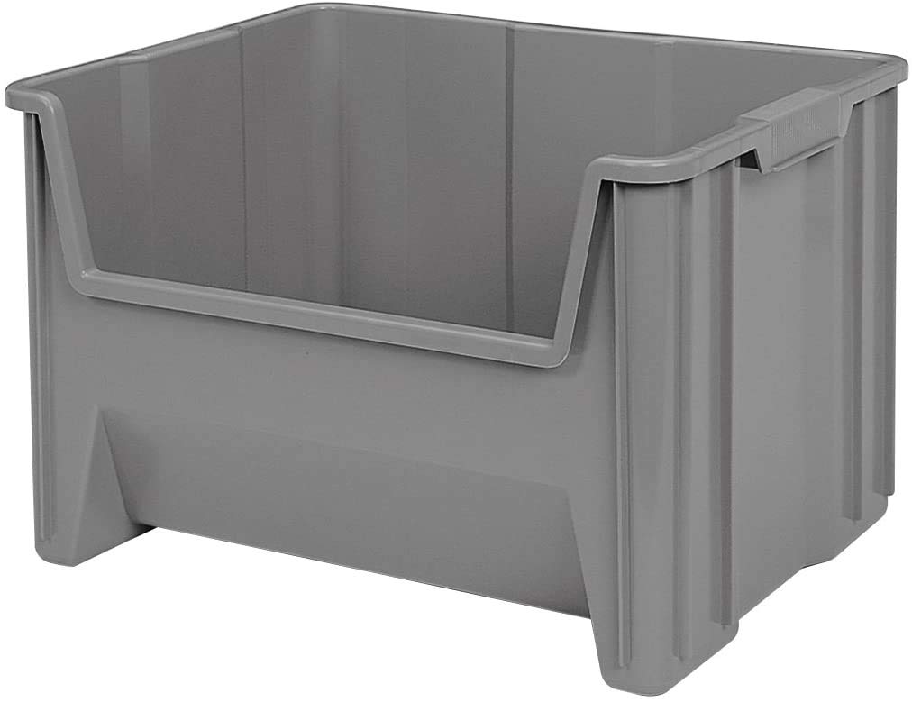Akro-Mils 13017 Stak-N-Store Heavy Duty Stackable Open Front Plastic Storage Container Bin, (15-Inch x 20-Inch x 12-1/2-Inch), G