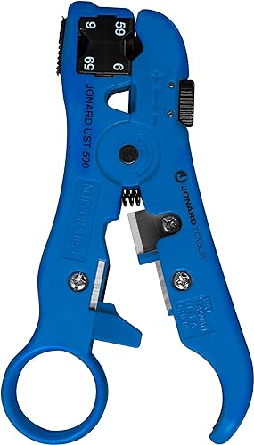Jonard Tools UST-596 Universal Cable Stripper for RG59 and RG6 COAX, Network, and Telephone Cables