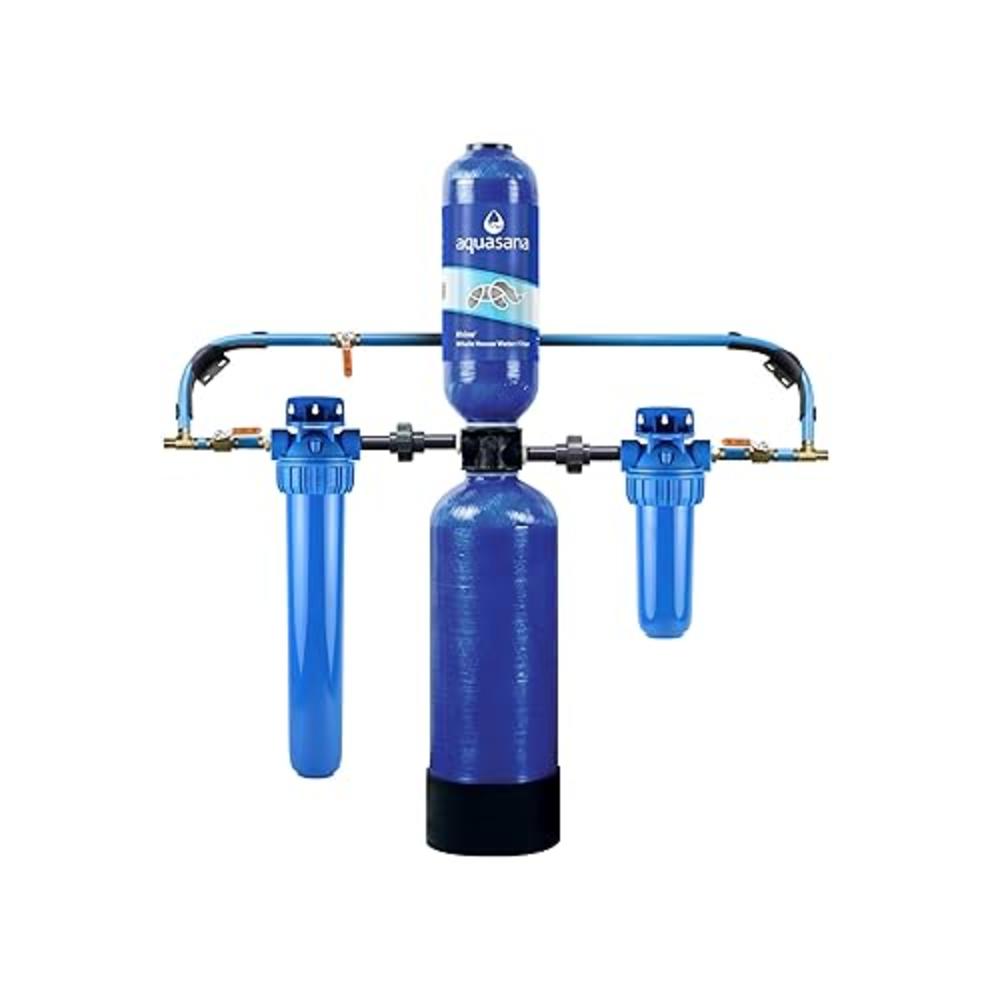 Aquasana Whole House Water Filter System - Carbon & KDF Home Water Filtration - Filters Sediment & 97% Of Chlorine - 1,000,000 G