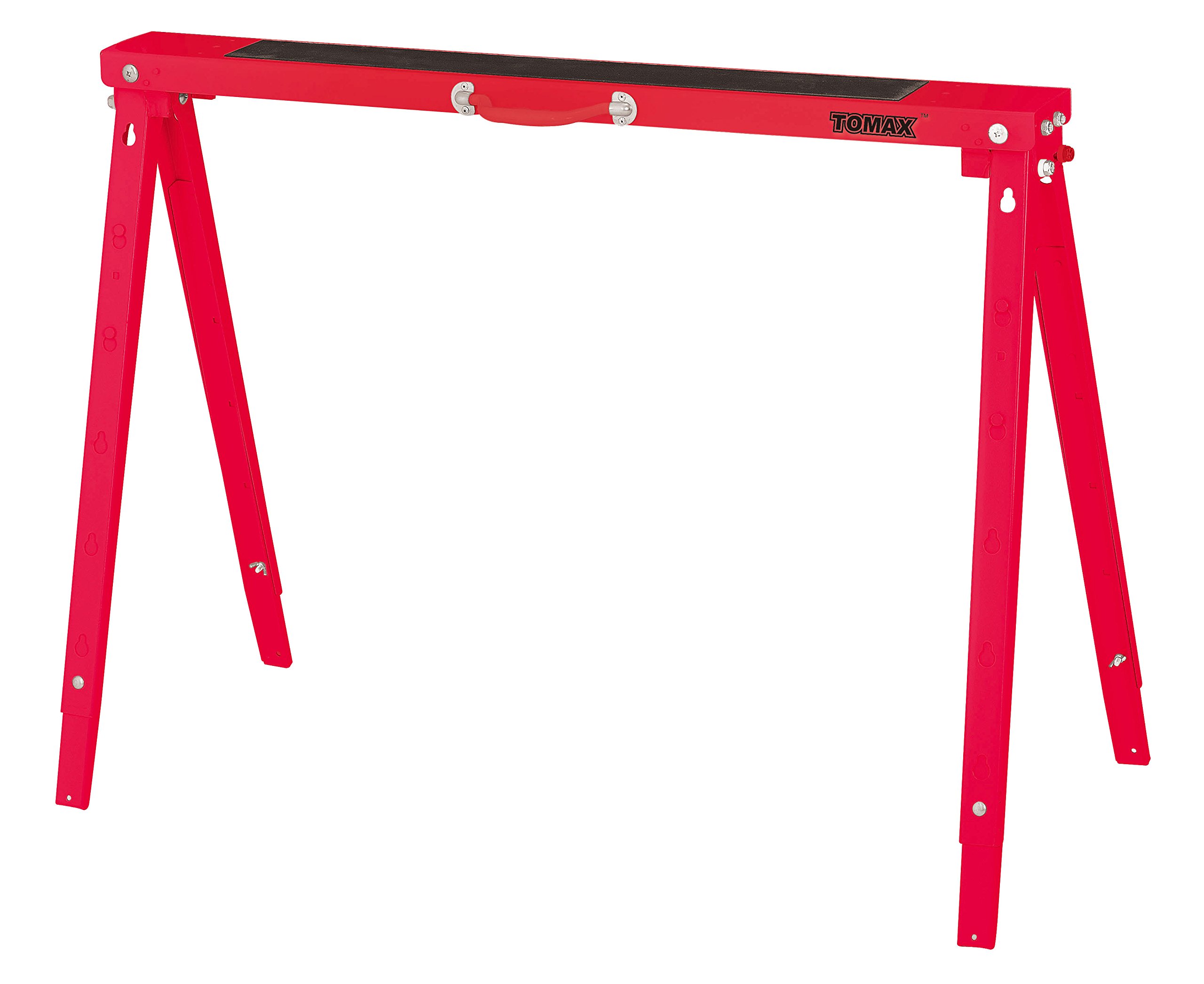 TOMAX Folding Sawhorse Height Adjustable 440lb Weight Capacity Single Pack