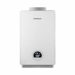 CAMPLUX ENJOY OUTDOOR LIFE Tankless Water Heater Natural Gas, Camplux High Efficiency Natural Gas Tankless Water Heater with Fahrenheit Digital Display, 3.