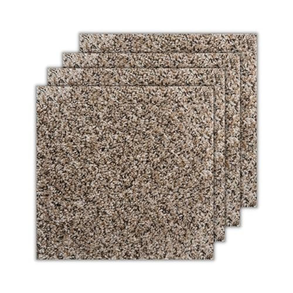 SMART SQUARES THE SIMPLE FLOORING SOLUTION Smart Squares Walk in The Park Premium Soft Padded Carpet Tiles 18x18 Inch, Seamless Appearance, Peel and Stick for Easy DIY Ins