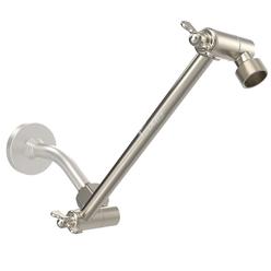 Coeur Designs 12-Inch Shower Extension Arm. Solid Brass. Height/Angle Adjustable With a Unique Locking Gear for a Perfect Positi