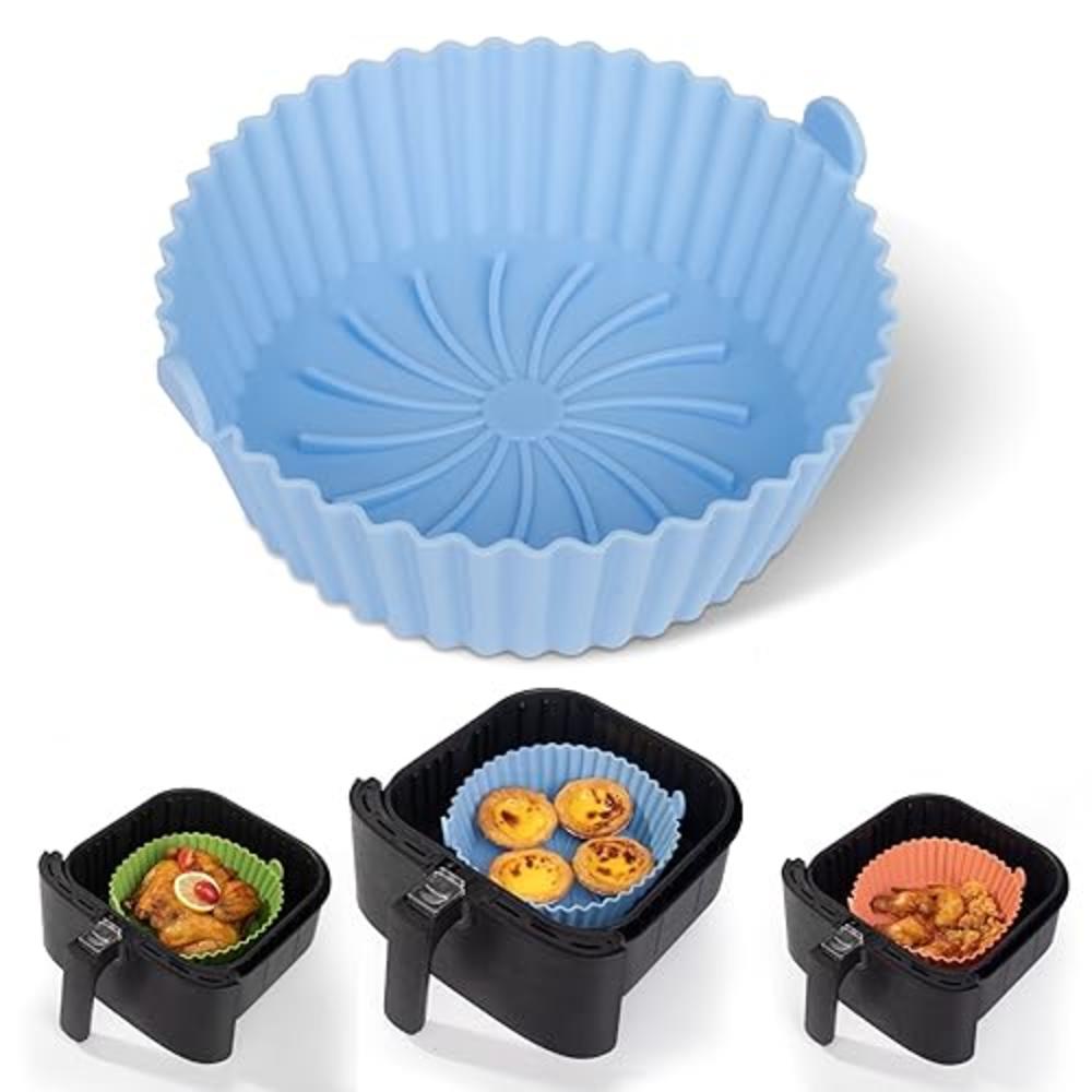 Loveuing Air Fryer Silicone Liners - Reusable Non-stick Air Fryer Silicone Pot Liner Compatible with COSORI Air Fryer Basket Acc