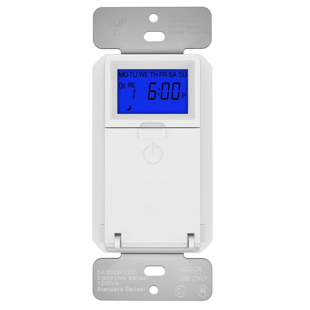 TOPGREENER Digital Astronomic Timer Switch, 7-Day Programmable Sunrise ...