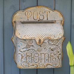 BIG FORTUNE Mailbox Wall Mount Vintage Mailbox Farmhouse Mailboxes for Outside Mail Boxes/Wall Mount Outside Suitable for Decor 