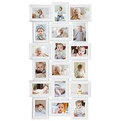 HELLO LAURA - Collage Picture Frames for Wall 18 Photo Collage Frame in 4x6 Inch Elegant Family Picture Frames Collage Wall Deco