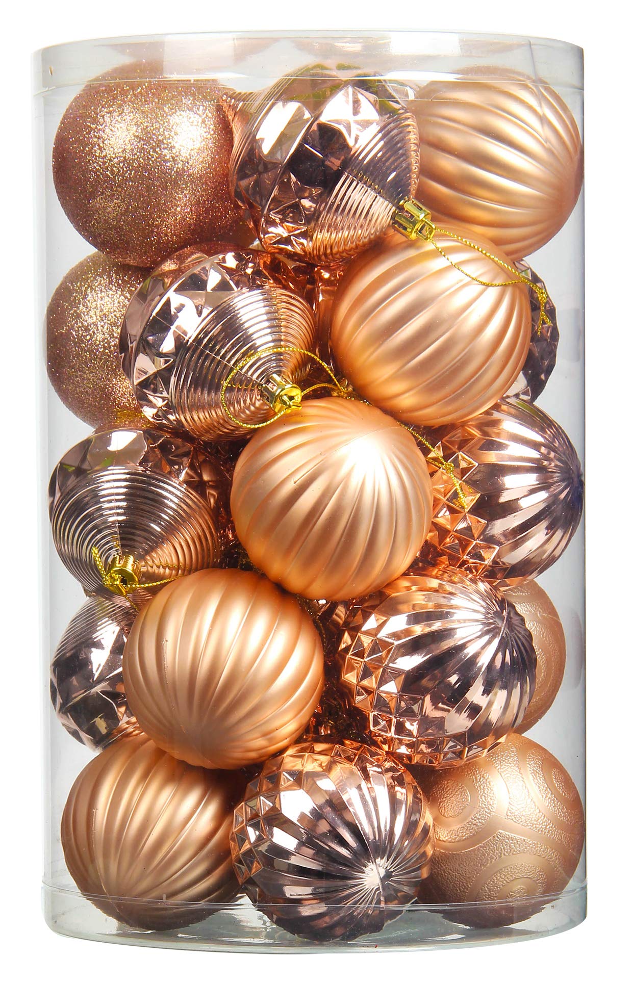 Jusdreen 31pcs Christmas Balls Ornaments for Xmas Tree Shatterproof Christmas Tree Hanging Balls Decoration for Holiday Party Ba