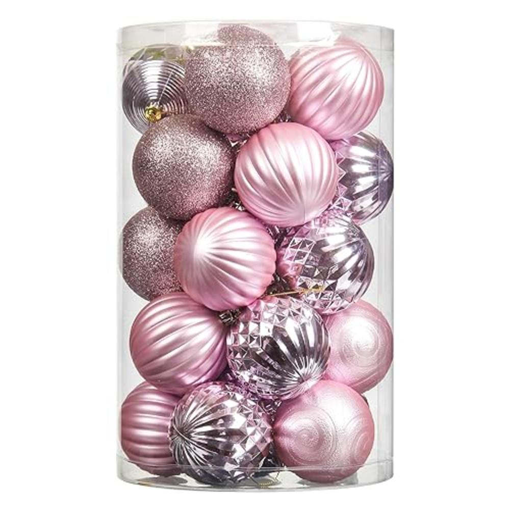 Jusdreen 31pcs Christmas Balls Ornaments for Xmas Tree Shatterproof Christmas Tree Hanging Balls Decoration for Holiday Party Ba