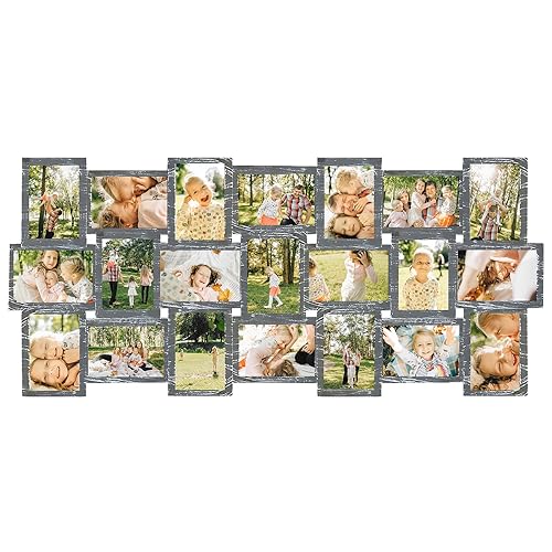 HELLO LAURA Large Collage Picture Frames 21 Opening Photo Collage Frame for Wall 4x6 Picture Frame Collage Multiple Photos Elega