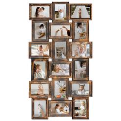HELLO LAURA - 4x6 Picture Frame Collage Large Photo Collage Frame for Wall 18 Openings Collage Picture Frames Photo Frame Collag