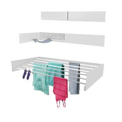 TCO ADVENTURES Invisible Wall Mounted Drying Rack 40" Wide | an Elegant Wall-Mounted Hanger | Folding Stainless Steel Collapsibl