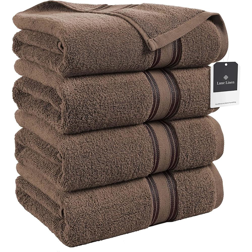 LANE LINEN Large Bath Towels - 100% Cotton Bath Sheets, Extra Large Bath Towels, Zero Twist, 4 Piece Bath Sheet Set, Quick Dry, 