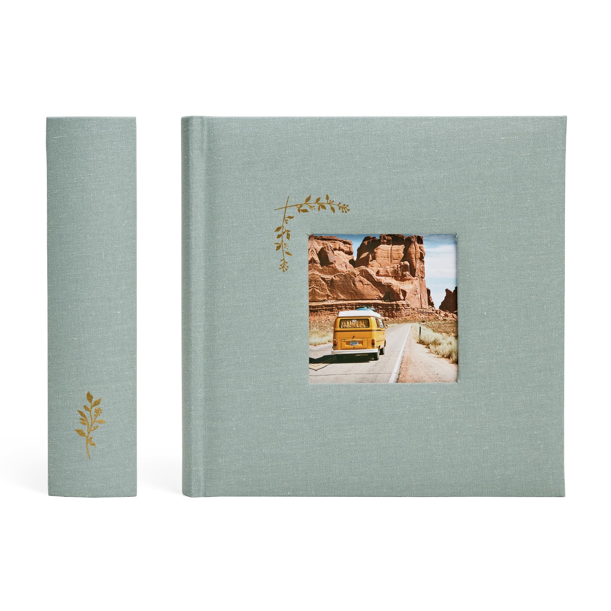 La Lente Luxury Linen Photo Album with Acid Free Pockets, Traditional Book Bound with Hard Cover, 200 Pockets for 4x6 Photos, Photo Book