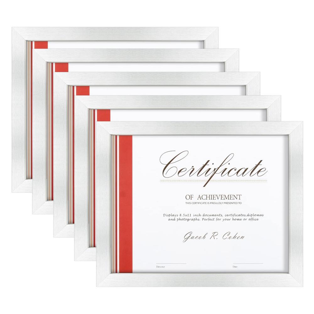 Document Frame Stand Frametory, 8.5x11 Certificate Frame with Back Hangers for Wall Display ...