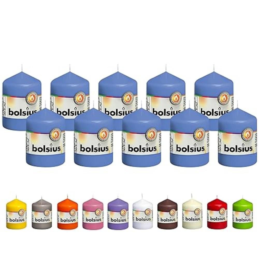BOLSIUS Christmas Advent Candles Set - 4 Pack Advent Pillar Candles - 2.25 x 4.75 Inches - Unscented Christmas Candles - 33 Hour