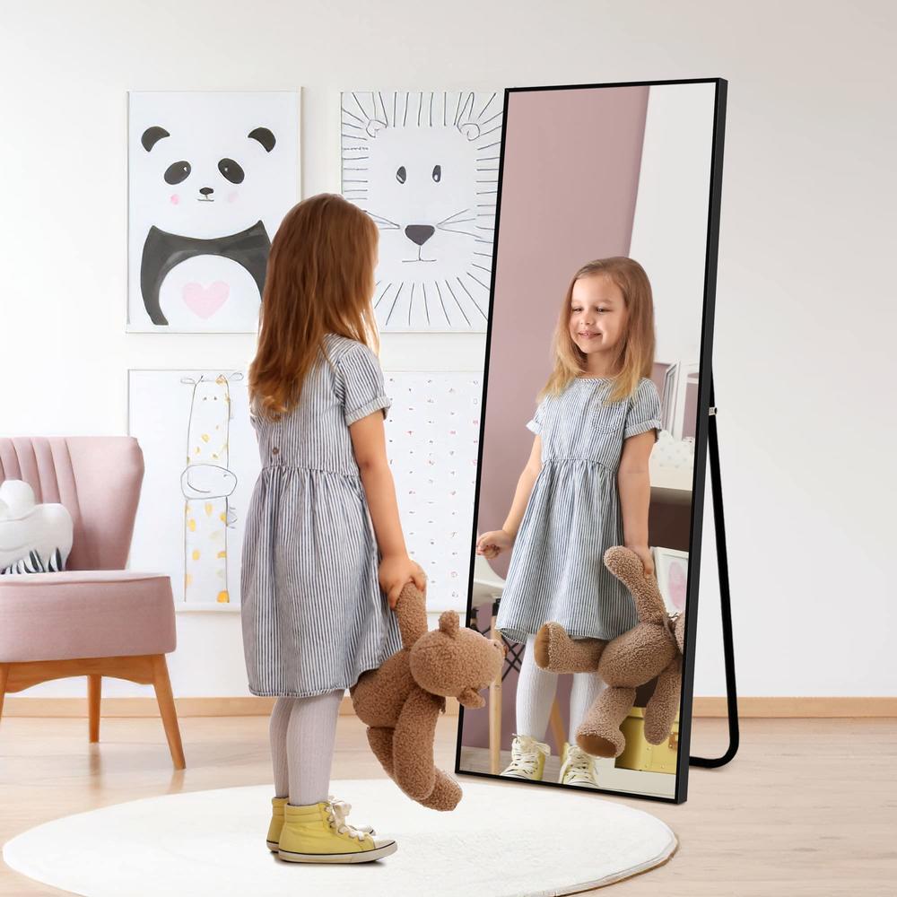 NicBex Full Length Mirror, 44"x16" Aluminum Alloy Frame Large Wall Mirror, Vanity Mirror, Bedroom Mirror, Dressing Mirror, Livin