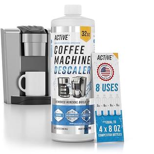 Active active-coffee-32oz Coffee Machine Descaler Descaling Solution - 32oz  (8 Uses) Compatible with Keurig, Nespresso, Breville, Delonghi, Jura, Ninja  