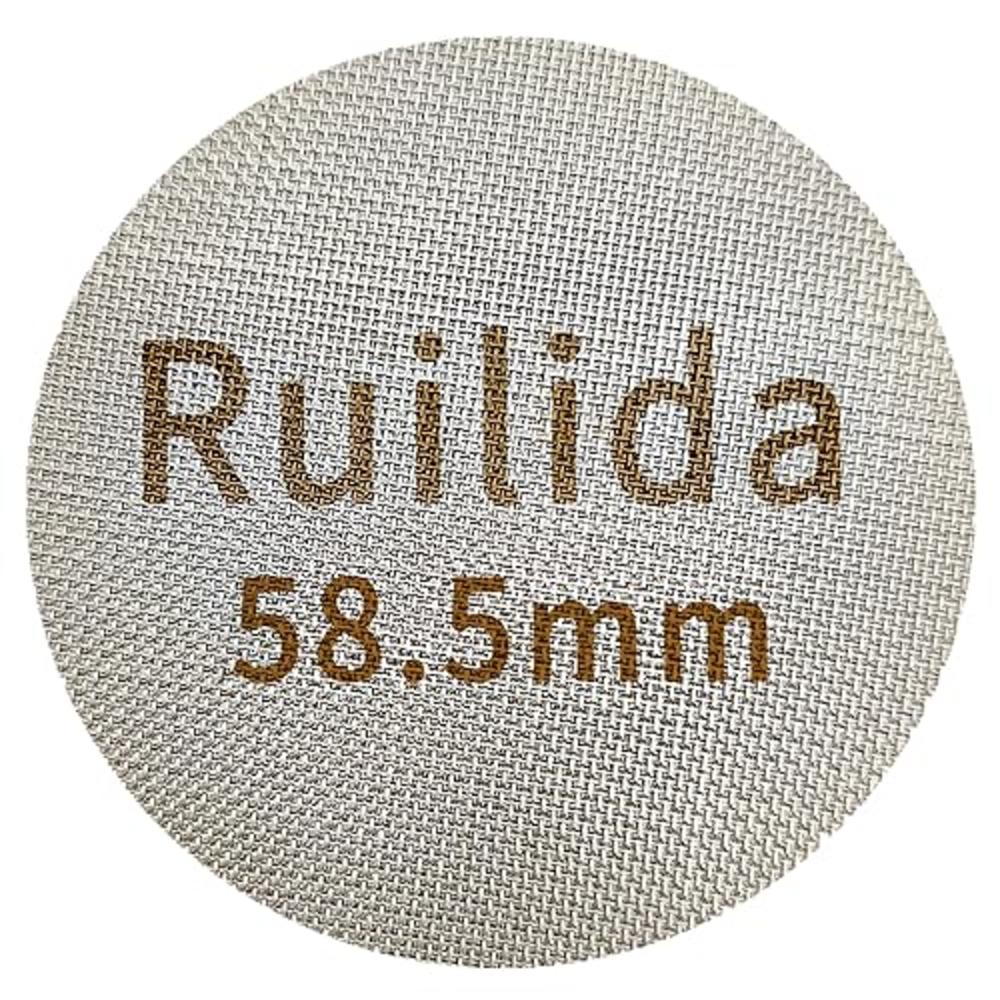 Ruilida Espresso Puck Screen 58.5mm, Reusable 1.7mm Thickness 150μm 316 Stainless Steel Professional Barista Coffee Filter Mesh 