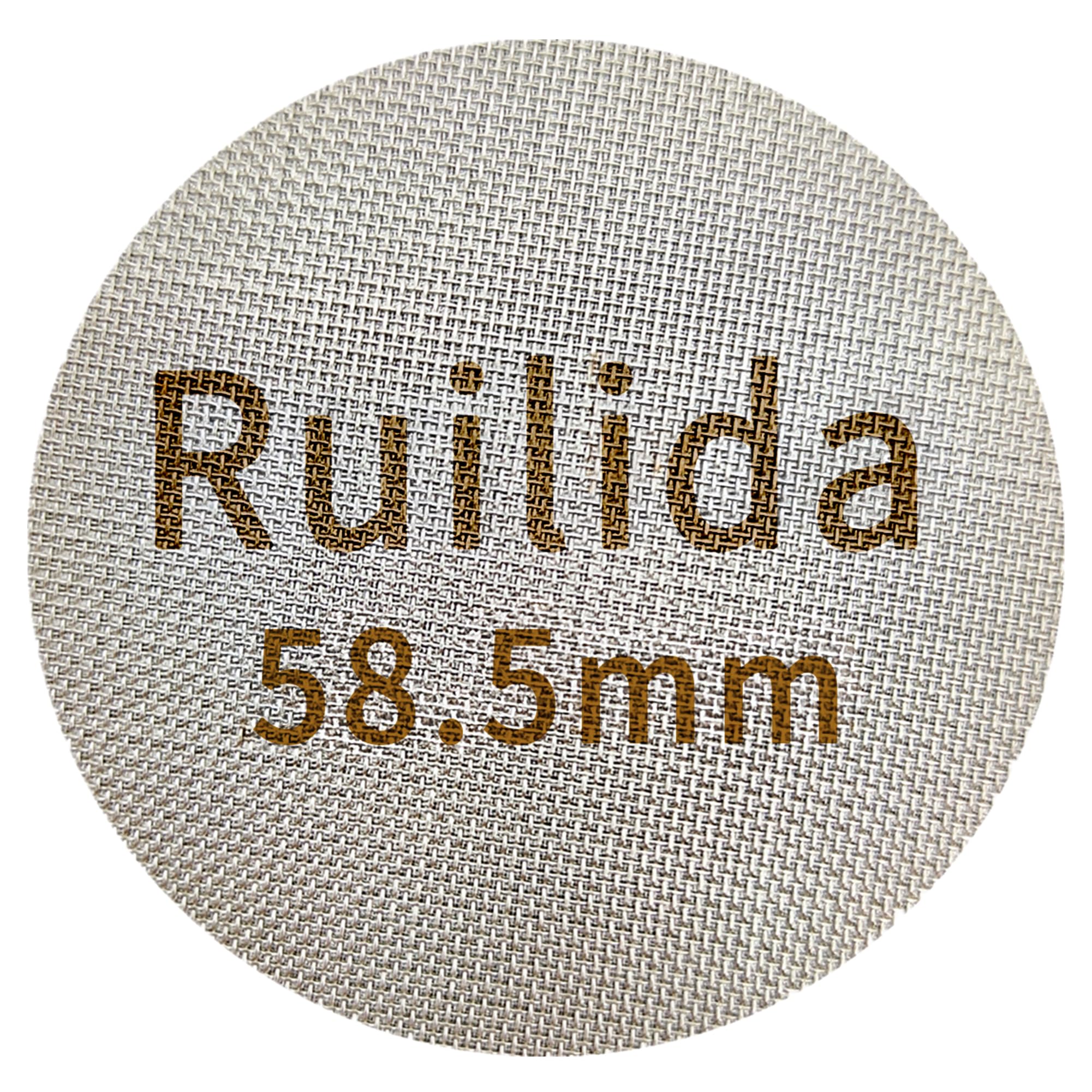 Ruilida Espresso Puck Screen 58.5mm, Reusable 1.7mm Thickness 150μm 316 Stainless Steel Professional Barista Coffee Filter Mesh 