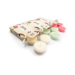 Shortie's Candle Company Christmas Premium Tealight Candles Variety 3 Pack (18 Highly Scented Tea Lights) - Dicken's Christmas, Christmas Tree, Christmas