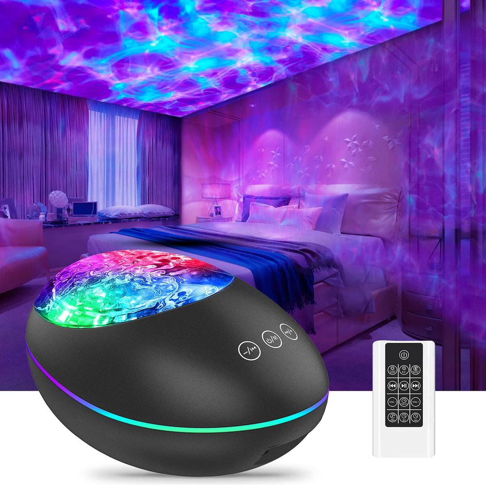 LOBKIN Galaxy Projector Star Projector Dynamic Ocean Wave Projector Lamp - LED Night Lights Calming Light for Adults Kids Bedroo