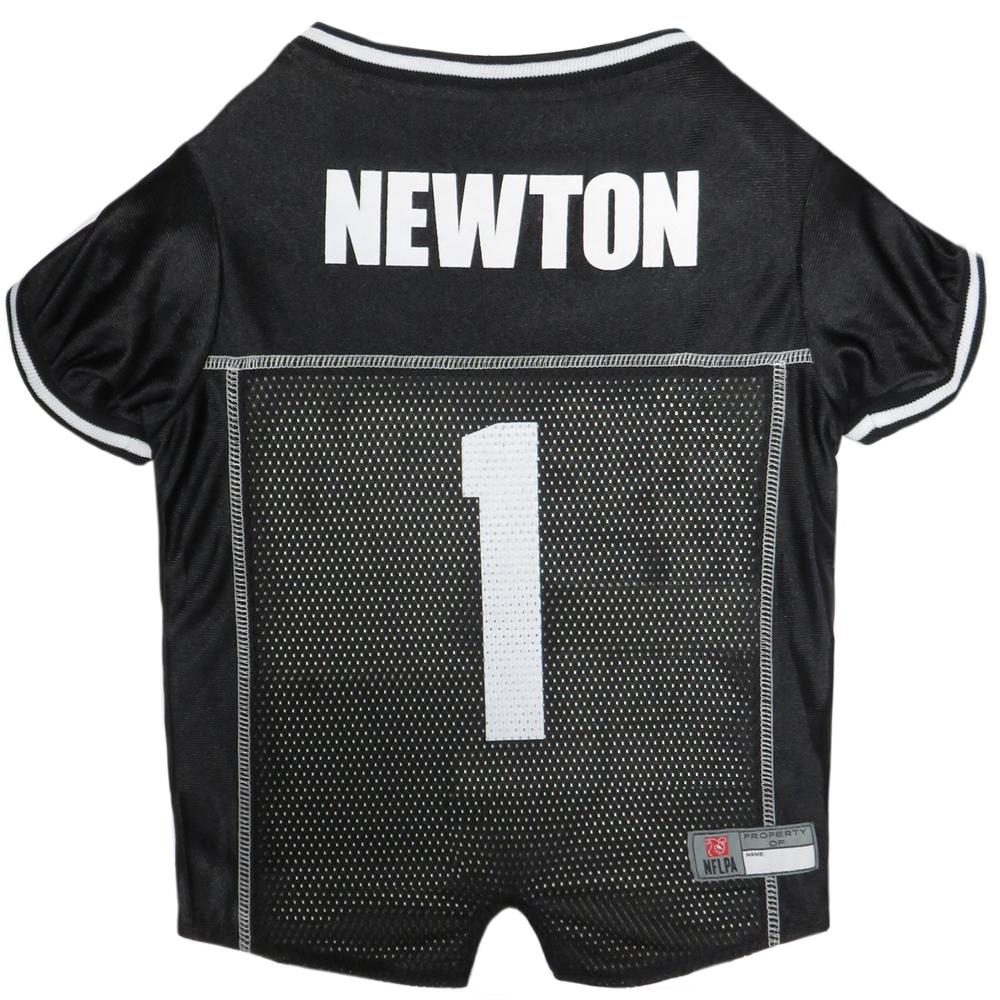 Pets First NFL Dog Jersey - CAM Newton #1 Pet Jersey - NFL Carolina Panthers Mesh Jersey, Large