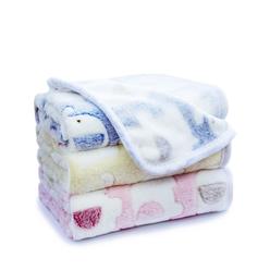 YIZHI MIAOW 1 Pack 3 Colors 23" x 18" Small Blanket Soft Warm Fleece Throw Blanket Pet Kitten Blanket Fleece Puppy Blanket Cushi