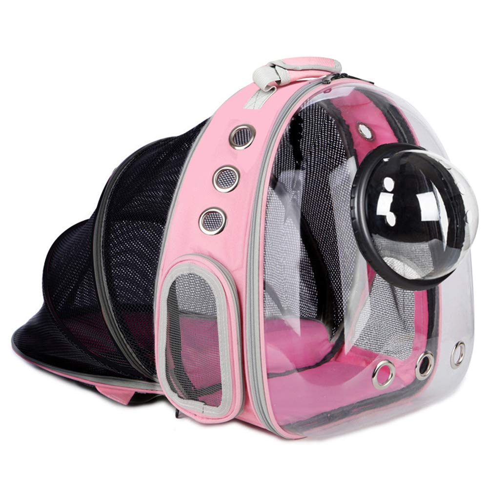 AJY Pet Clear Cat Backpack Carrier Bubble Breathable Foldable Pet Rucksack Carrier for Puppy Dog Cat Lightweight Cat Backpack De