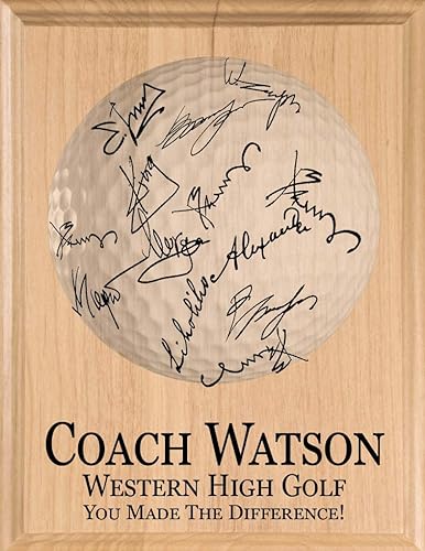 Broad Bay Coach Gift Plaque A Good Coach Can Change A Game A Great Coach Can Change A Life Coaches Sign For Men or Women - Solid Wood (Gol