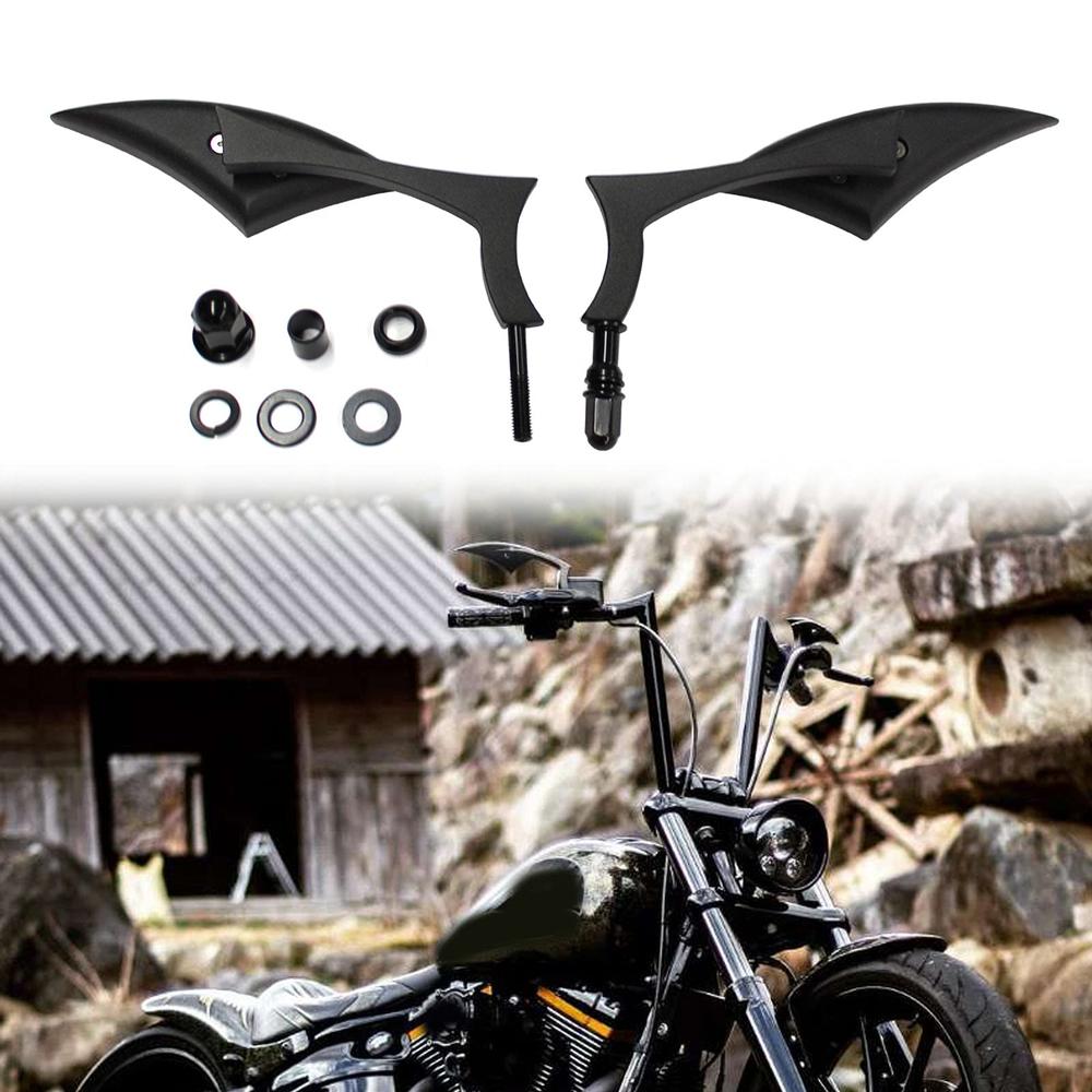 Rich Choices Chrome Big Blade Motorcycle Rearview Mirrors For Harley Davidson Cruiser Bobber