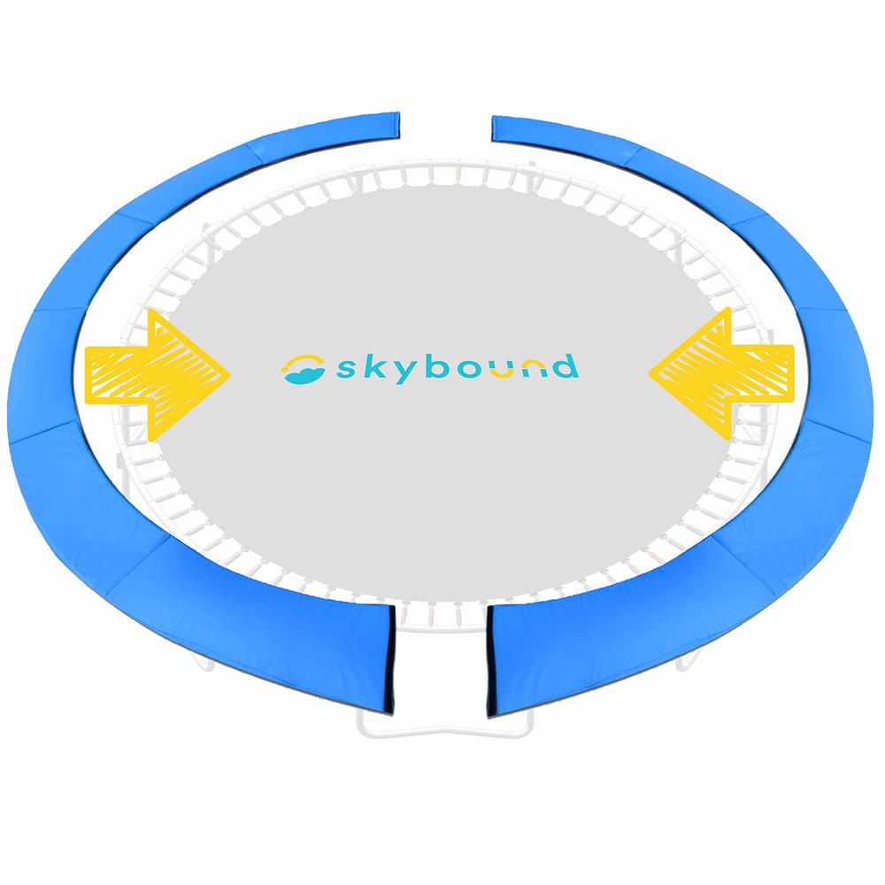 SkyBound Universal Replacement Trampoline Safety Pad - Spring Cover Fits 12ft 14ft 15ft Frames - Comfortable, Long Lasting, and 