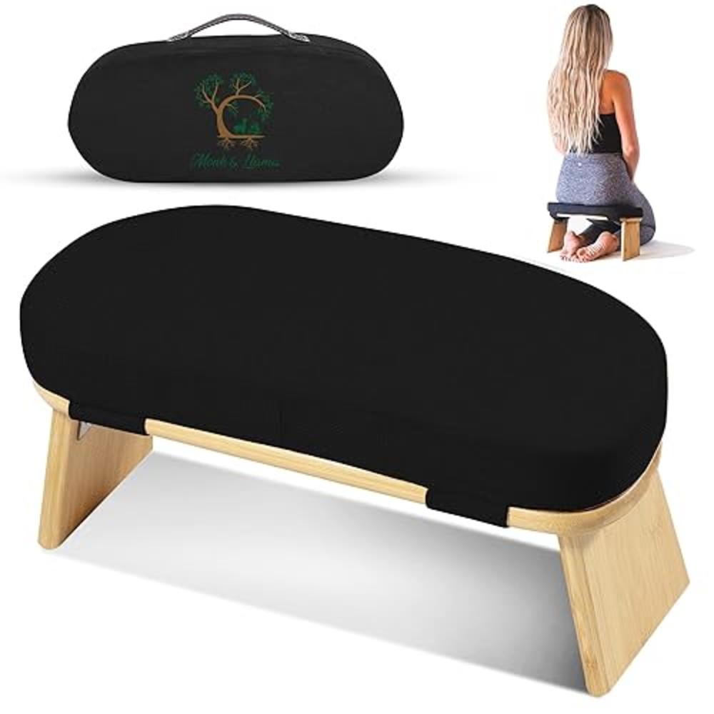 Meditation Benches MONK & LLAMA Meditation Bench - Kneeling Bamboo ...