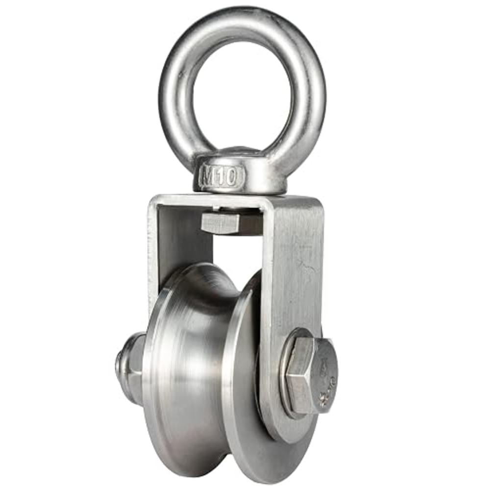Wire Rope Single Pulley KCNOFNC Heavy Duty Cable Single Pulley Block Wheel for Wire Rope with ...