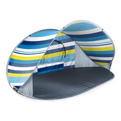 Picnic Time ONIVA - a Picnic Time brand - Manta Portable Beach Tent - Pop Up Tent - Beach Sun Shelter Pop Up, (Blue, White, & Yellow Beach S