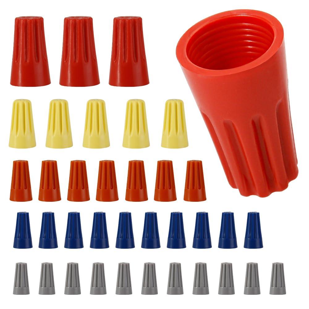 Meibeidor 350 PCS Electrical Wire Connectors Nuts,Colorful Wire Caps ...