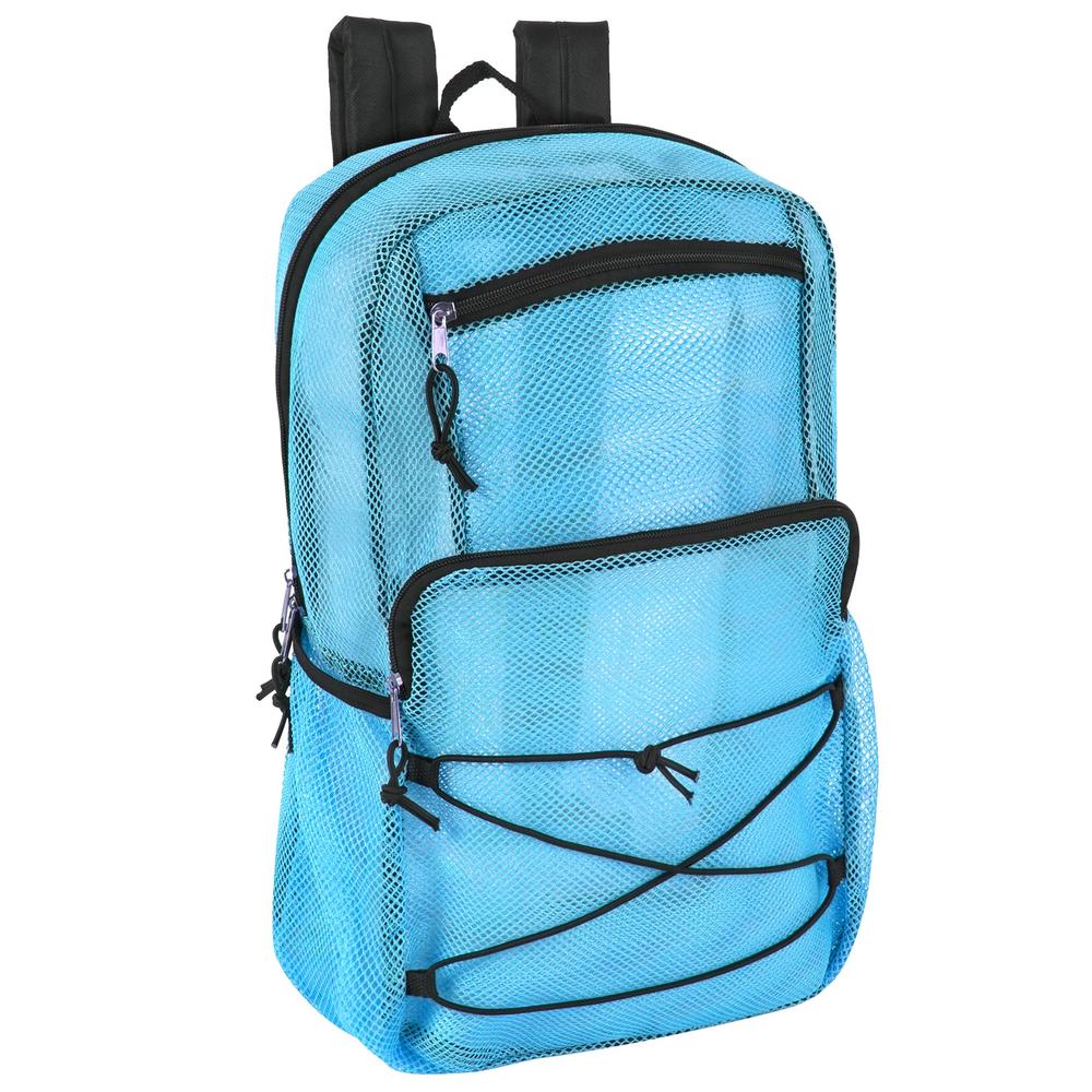 Trailmaker Deluxe See Through Mesh Backpack with Bungee Cord ...