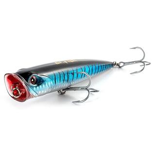 Dr.Fish Topwater Popper Saltwater Fishing Lures 5-1/2 Inches GT Popper VMC Treble Hooks Dr.Fish Topwater Popper Saltwater Fishing Lures 5-1/2 Inches GT Popper VMC Treble Hooks