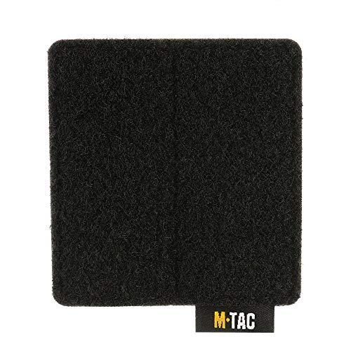 M-Tac Hook and Loop Tactical Morale Patches Board Molle Attachment 3.1 x  3.2 (Black)