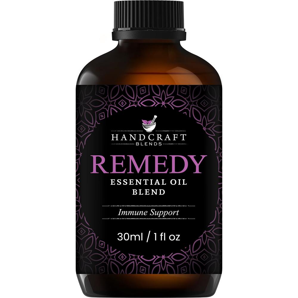 Handcraft Blends Handcraft Remedy Essential Oil Blend 1 Fl Oz - Essential Oils for Diffusers for Home - Thieves Essential Oil Blends for Men & Wo
