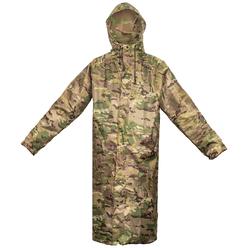 LOOGU Mens Long Raincoat with Hood, Camo Rain Poncho Waterproof, Lightweight Rain Jacket Rainwear for Outdoor