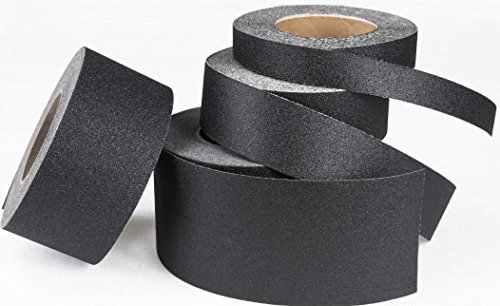 Slip Doctors SlipDoctors Anti Slip Traction Tape (2" x 60 FT) Black, 60 Grit, Heavy Duty Safety Tape for Indoor/Outdoor, Ramps, Stairs and mo
