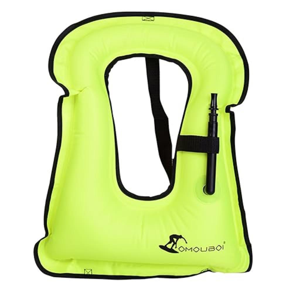 OMOUBOI Snorkel Vest Inflatable Buoyancy Vest for Adults Kayak Inflatable Vests for Snorkeling Swimming Paddling Boating Water S